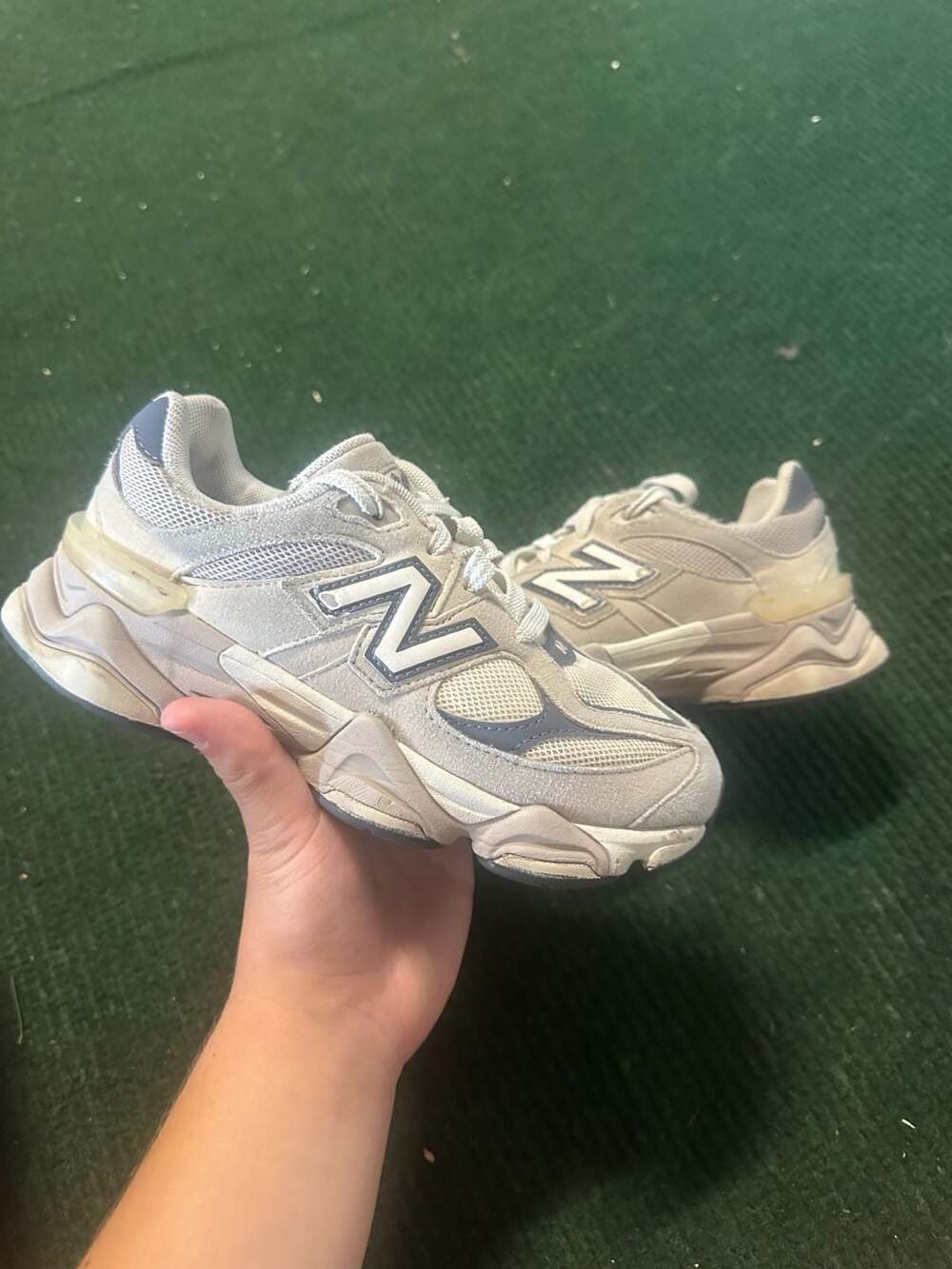 New Balance 9060 Moonrock Linen Sneakers Size 3 Youth/ 4.5 Women